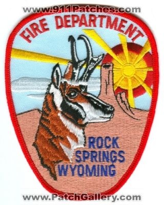 Rock Springs Fire Department (Wyoming)
Scan By: PatchGallery.com
Keywords: dept.