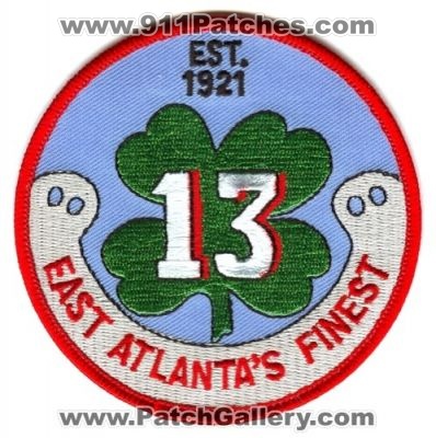 Atlanta Fire Company 13 Patch (Georgia)
[b]Scan From: Our Collection[/b]
Keywords: east atlanta's atlantas