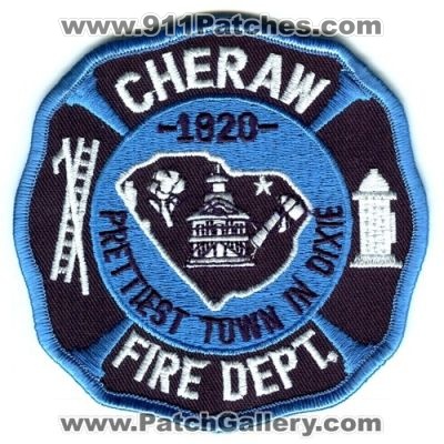 Cheraw Fire Department Patch (South Carolina)
Scan By: PatchGallery.com
Keywords: dept. 1820 prettiest town in dixie