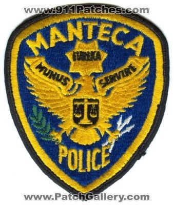 Manteca Police (California)
Scan By: PatchGallery.com

