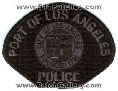 Port of Los Angeles Police (California)
Scan By: PatchGallery.com
Keywords: city of
