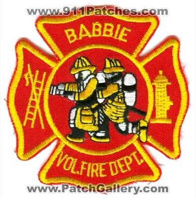 Babbie Volunteer Fire Department (Alabama)
Scan By: PatchGallery.com
Keywords: vol. dept.