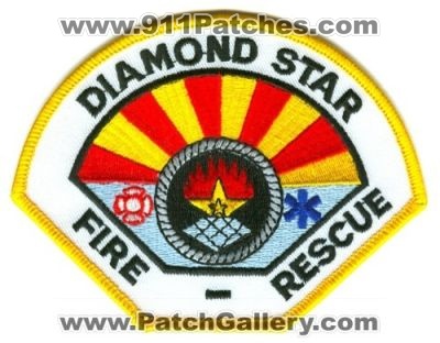 Diamond Star Fire Rescue Department (Arizona)
Scan By: PatchGallery.com
Keywords: dept.