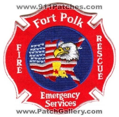 Fort Polk Fire Rescue Department Emergency Services Patch (Louisiana)
Scan By: PatchGallery.com
Keywords: ft. dept. us army military
