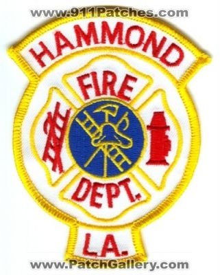 Hammond Fire Department (Louisiana)
Scan By: PatchGallery.com
Keywords: dept. la.