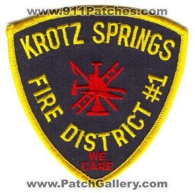 Krotz Springs Fire District #1 (Louisiana)
Scan By: PatchGallery.com
Keywords: number