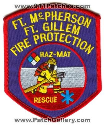 Fort McPherson Fort Gillem Fire Protection (Georgia)
Scan By: PatchGallery.com
Keywords: ft. us army haz-mat hazmat rescue