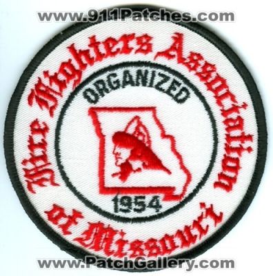 Fire Fighters Association of Missouri Patch (Missouri)
Scan By: PatchGallery.com
Keywords: firefighters assn. ffam department dept. organized 1954