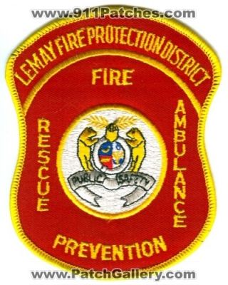 Lemay Fire Protection District (Missouri)
Scan By: PatchGallery.com
Keywords: rescue ambulance prevention