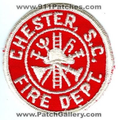 Chester Fire Department (South Carolina)
Scan By: PatchGallery.com
Keywords: dept. s.c.