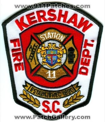 Kershaw Fire Department Station 11 Patch (South Carolina)
Scan By: PatchGallery.com
Keywords: dept. company co. s.c.