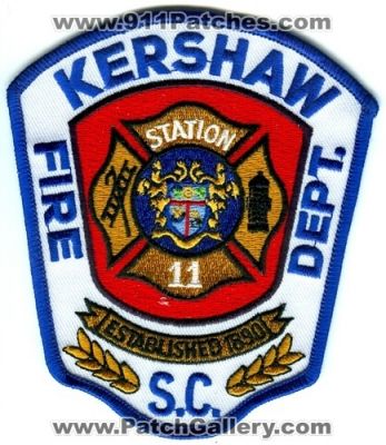 Kershaw Fire Department Station 11 (South Carolina)
Scan By: PatchGallery.com
Keywords: dept. s.c.