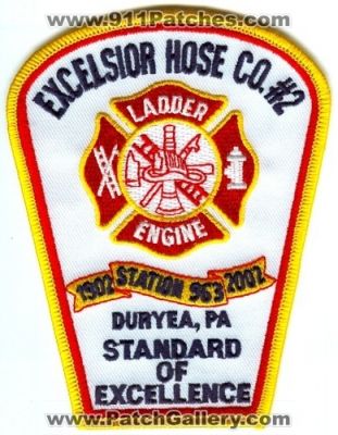 Excelsior Hose Company Number 2 Station 963 (Pennsylvania)
Scan By: PatchGallery.com
Keywords: co. # engine ladder duryea pa
