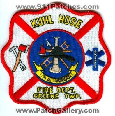 Kuhl Hose Fire Department (Pennsylvania)
Scan By: PatchGallery.com
Keywords: dept. green township twp.