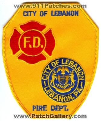 Lebanon Fire Department (Pennsylvania)
Scan By: PatchGallery.com
Keywords: city of f.d. dept. pa