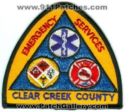 Clear Creek County Emergency Services Patch (Colorado)
[b]Scan From: Our Collection[/b]
Keywords: fire ems