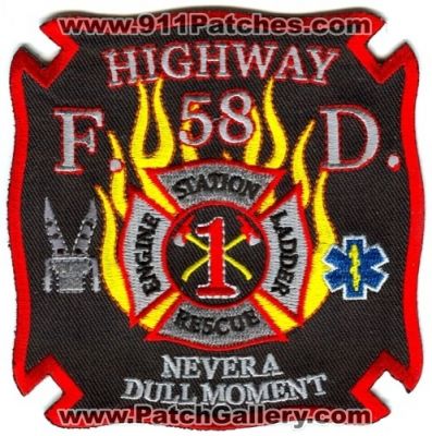 Highway 58 Fire Department Station 1 Patch (Tennessee)
Scan By: PatchGallery.com
Keywords: dept. f.d. fd engine ladder rescue company never a dull moment