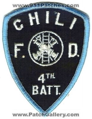 Chili Fire Department 4th Battalion (New York)
Scan By: PatchGallery.com
Keywords: f.d. batt.