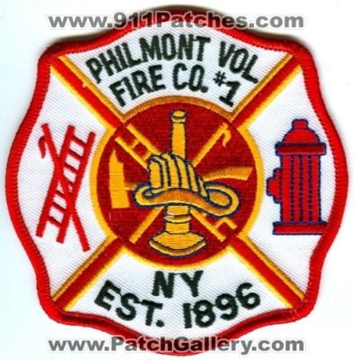 Philmont Volunteer Fire Company Number 1 (New York)
Scan By: PatchGallery.com
Keywords: co. # ny
