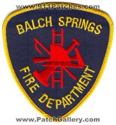 Balch Springs Fire Department (Texas)
Scan By: PatchGallery.com
