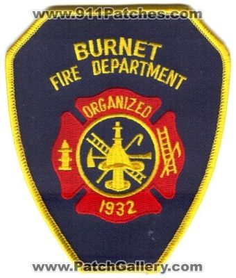 Burnet Fire Department (Texas)
Scan By: PatchGallery.com
