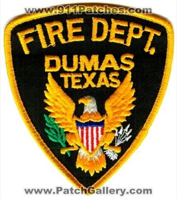 Dumas Fire Department Patch (Texas)
Scan By: PatchGallery.com
Keywords: dept.