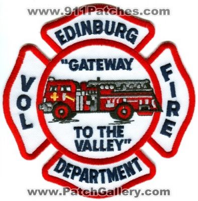 Edinburg Volunteer Fire Department (Texas)
Scan By: PatchGallery.com
Keywords: vol. dept. gateway to the valley