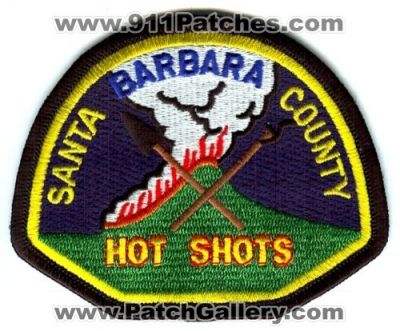 Santa Barbara County Hot Shots Wildland Fire Patch (California)
Scan By: PatchGallery.com
Keywords: co. hotshots forest wildfire