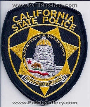California State Police (California)
Thanks to EmblemAndPatchSales.com for this scan.
