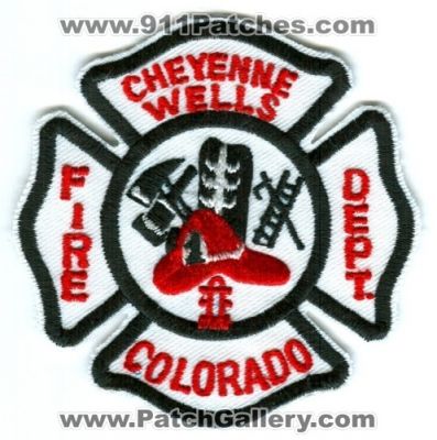Cheyenne Wells Fire Department Patch (Colorado)
[b]Scan From: Our Collection[/b]
Keywords: dept.