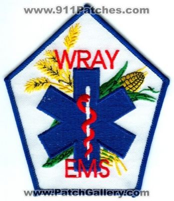 Wray EMS Patch (Colorado)
[b]Scan From: Our Collection[/b]
