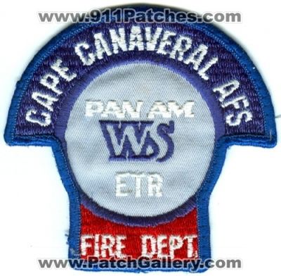 Cape Canaveral Air Force Station Fire Department Pan Am WS ETR (Florida)
Scan By: PatchGallery.com
Keywords: dept. afs usaf