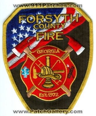 Forsyth County Fire Patch (Georgia)
[b]Scan From: Our Collection[/b]
