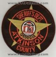 Atkinson County Sheriff's Dept
Thanks to BlueLineDesigns.net for this scan.
Keywords: georgia sheriffs department