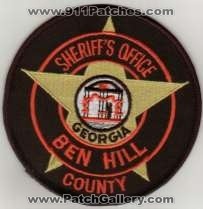 Ben Hill County Sheriff's Office
Thanks to BlueLineDesigns.net for this scan.
Keywords: georgia sheriffs