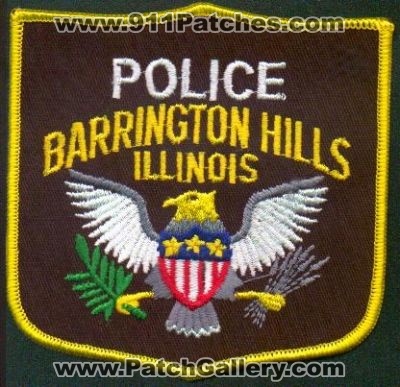 Barrington Hills Police
Thanks to EmblemAndPatchSales.com for this scan.
Keywords: illinois