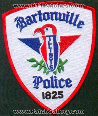 Bartonville Police
Thanks to EmblemAndPatchSales.com for this scan.
Keywords: illinois