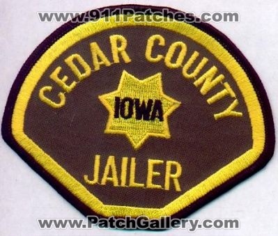 Cedar County Jailer
Thanks to EmblemAndPatchSales.com for this scan.
Keywords: iowa