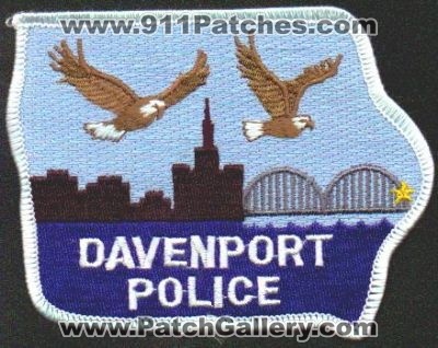Davenport Police
Thanks to EmblemAndPatchSales.com for this scan.
Keywords: iowa