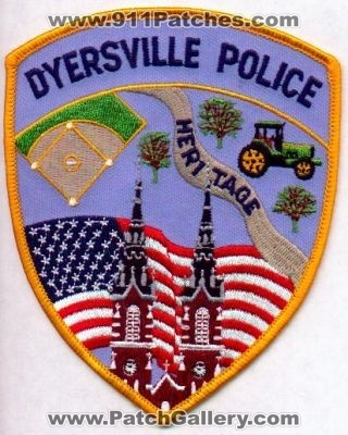 Dyersville Police
Thanks to EmblemAndPatchSales.com for this scan.
Keywords: iowa