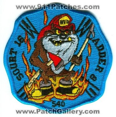 New Orleans Fire Department Squirt 16 Ladder 8 (Louisiana)
Scan By: PatchGallery.com
Keywords: dept. nofd n.o.f.d. company station 540 taz
