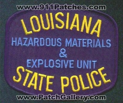 Louisiana State Police Hazardous Materials & Explosive Unit
Thanks to EmblemAndPatchSales.com for this scan.
Keywords: louisiana