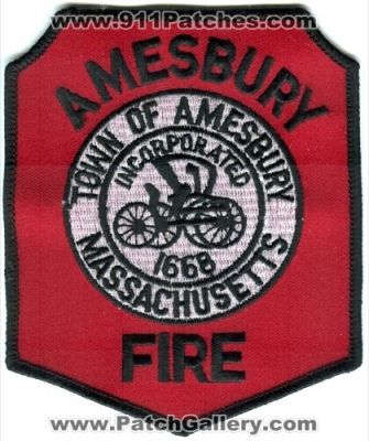 Amesbury Fire (Massachusetts)
Scan By: PatchGallery.com
Keywords: town of