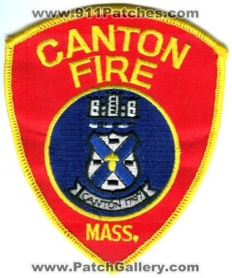 Canton Fire Department Patch (Massachusetts)
Scan By: PatchGallery.com
Keywords: dept. mass.