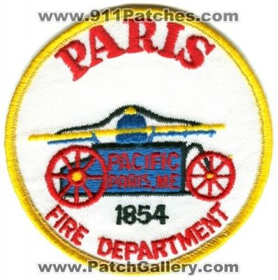 Paris Fire Department (Maine)
Scan By: PatchGallery.com
Keywords: pacific