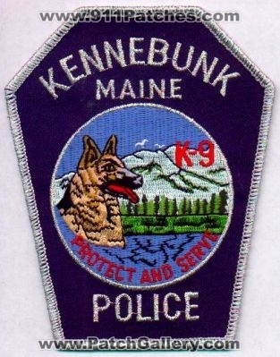Kennebunk Police K-9
Thanks to EmblemAndPatchSales.com for this scan.
Keywords: maine k9
