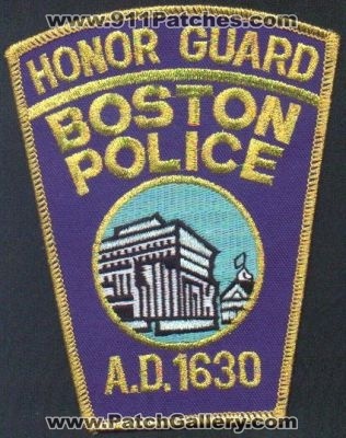 Boston Police Honor Guard
Thanks to EmblemAndPatchSales.com for this scan.
Keywords: massachusetts