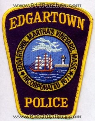 Edgartown Police
Thanks to EmblemAndPatchSales.com for this scan.
Keywords: massachusetts martha's marthas vineyard