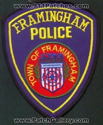 Framingham Police
Thanks to EmblemAndPatchSales.com for this scan.
Keywords: massachusetts town of