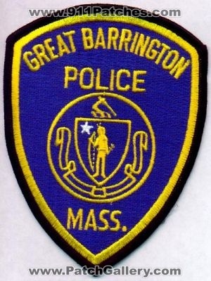 Great Barrington Police
Thanks to EmblemAndPatchSales.com for this scan.
Keywords: massachusetts